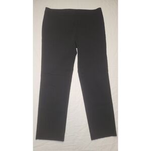 Darjoni Womens Black Trouser Pant Straight Leg 12P